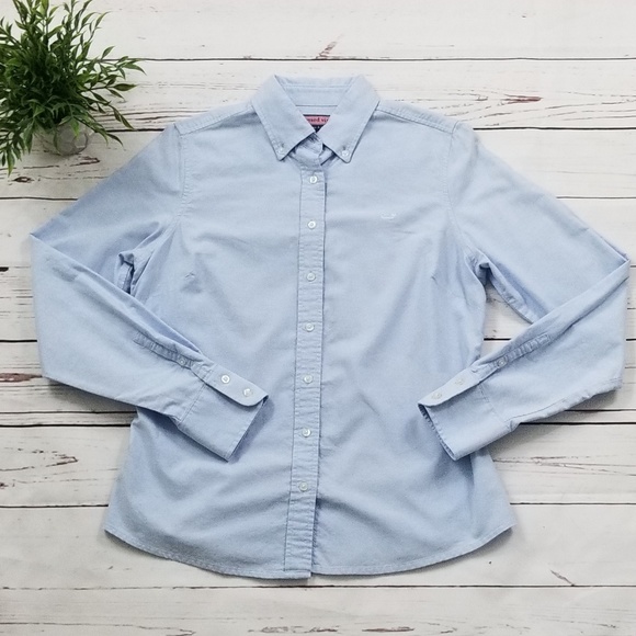 Womens Vineyard Vines Light Blue Blouse - Picture 2 of 4